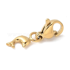 Подвесные украшения из нержавеющей стали 304 в виде дельфина&nbsp;STAS-G352-32G