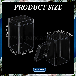 6 шт. Пластиковые коробки для хранения кукол с крышкой&nbsp;CON-BC0007-71A