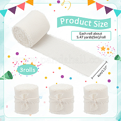 3 рулон хлопчатобумажных потертых лент&nbsp;OCOR-WH0045-08A