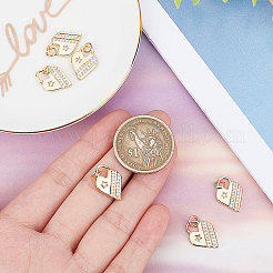 6шт латунные подвески с микропаве и кубическим цирконием&nbsp;KK-BBC0003-19