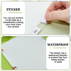 Pp пластиковые листы-разделители для блокнотов&nbsp;AJEW-WH0609-113B