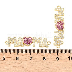 Подвеска-коннектор из латуни с микропаве&nbsp;KK-F931-27A-G