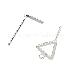 Componenti per orecchini a perno in ottone Shegrace&nbsp;XGRQ6H011-898P