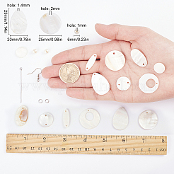 DIY-Sets zur Herstellung von Muschelohrringen&nbsp;DIY-SC0011-85