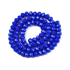 Непрозрачный сплошной цвет имитация нефрита стеклянные бусины пряди&nbsp;LS-EGLA-A044-P6mm-D32