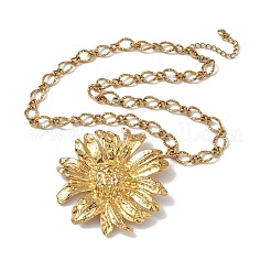 Женские подвески в форме подсолнуха из нержавеющей стали 304&nbsp;NJEW-L467-03G