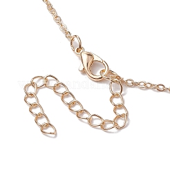 5 pièces 5 styles de chaînes de câbles en fer et de colliers&nbsp;NJEW-JN04830