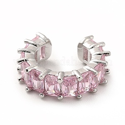 Серьги-каффы для тенниса с кубическим цирконием&nbsp;LS-EJEW-K093-09P-04