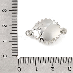 Chiusure magnetiche in ottone micro pavé trasparente con zirconi&nbsp;KK-C066-27P
