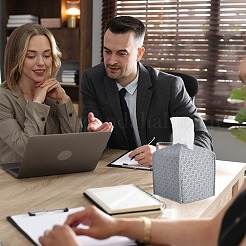 1 шт. коробки для салфеток из искусственной кожи с перекрещивающимися краями&nbsp;CON-CL0001-04B