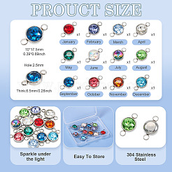 12 шт. 12-х цветные стеклянные соединения/соединители K9&nbsp;GLAA-TA0002-53