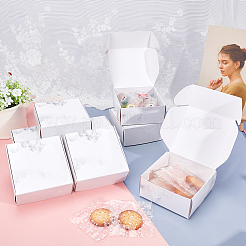 Складная креативная коробка из крафт-бумаги с мраморным узором&nbsp;CON-WH0077-13B