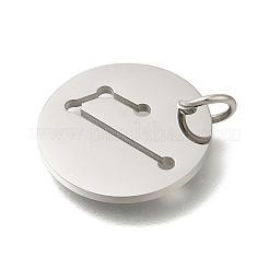 Pendentifs en acier inoxydable 304 anti-ternissement&nbsp;STAS-M074-02G-P