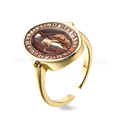 Латунные эмалевые регулируемые манжеты&nbsp;RJEW-G349-01G