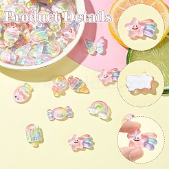 Кабошоны из прозрачной смолы&nbsp;RESI-CJ0004-79