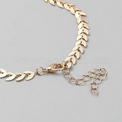 3шт. 3 стиля браслетов на ногу из латуни и сплава для женщин&nbsp;BJEW-WH0041-28