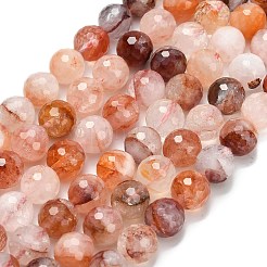 Нити бусин из натурального красного гематоидного кварца/железистого кварца класса А&nbsp;G-L642-F03-10mm