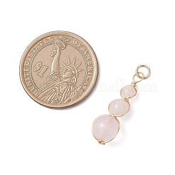 Подвески из натуральных зелёных бусин авантюрина&nbsp;PALLOY-JF04700