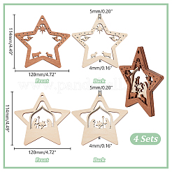 Древесины подвески&nbsp;LS-FIND-WH0162-09