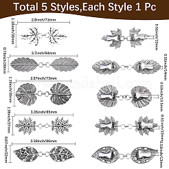 5 pince à cardigan en alliage&nbsp;AJEW-SC0004-38AS