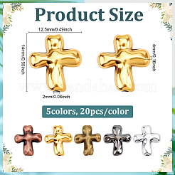 100 шт. 5 цвета бусины из сплава в тибетском стиле&nbsp;FIND-ME0002-05