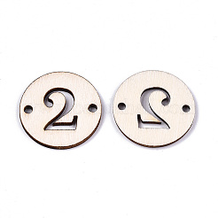 Unbehandeltes natürliches Pappelholz verbindet Verbinder&nbsp;WOOD-S045-138B-2