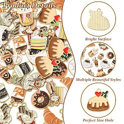 48шт 12 стиля экологически чистые подвески из цинкового сплава&nbsp;ENAM-YW0009-91