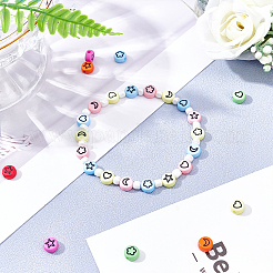 1600шт 8 цвета непрозрачные акриловые бусины&nbsp;MACR-PH0001-18