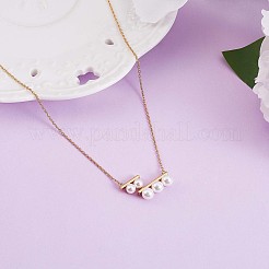 Collana pendente con perline di perle naturali&nbsp;JN1054A