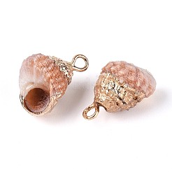 Гальванические подвески из натуральных ракушек&nbsp;BSHE-T015-06