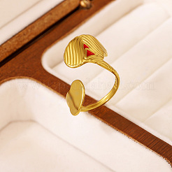 Anillos abiertos de acero inoxidable 304 irregulares para esposas&nbsp;WG6B80C-01