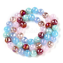 Chapelets de perles en verre électroplaqué&nbsp;X-GLAA-Z006-01G