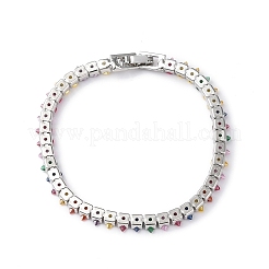 Bracelet de tennis en zircone cubique&nbsp;BJEW-L652-24P-01