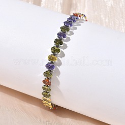 Tennisarmbänder aus 304 Edelstahl mit Pavé-Fassung und Zirkonia&nbsp;BJEW-G754-03P-05