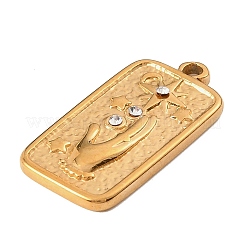 Acciaio inossidabile 304 con pendenti in strass di cristallo&nbsp;SA-B002-01G