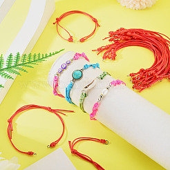 20 cordon en polyester ciré pour la fabrication de bracelets&nbsp;AJEW-TAC00095