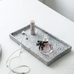 Прямоугольная фарфоровая плоская круглая тарелка для украшений&nbsp;DJEW-I015-02