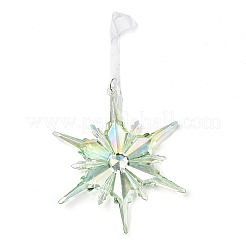 Décoration de pendentif en plastique transparent de noël&nbsp;LS-HJEW-G022-01C