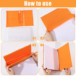 Couverture de livre en polyester&nbsp;OFST-WH0004-144B