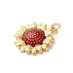 Подвески из латуни с эмалью в стойку&nbsp;KK-Z056-46G-03