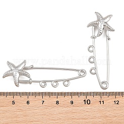 Broches de acero inoxidable 304 con forma de estrella de mar&nbsp;SA-CBA098D-16I-P03