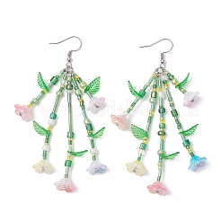 Болтающие серьги из стекла&nbsp;EJEW-TA00678