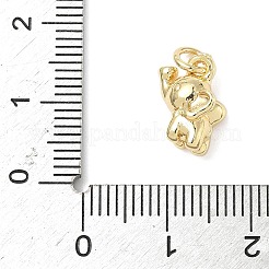 Латунь подвески&nbsp;ZIRC-I356-04G-01