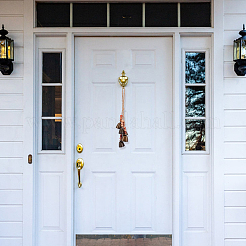 3 шт. подвеска-колокольчик из фарфора и железа&nbsp;HJEW-OC00090