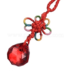 Boules rondes en verre à suspendre&nbsp;HJEW-Z006-01F
