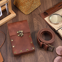 Женская поясная сумка из искусственной кожи для мобильного телефона на открытом воздухе&nbsp;AJEW-WH0504-39A