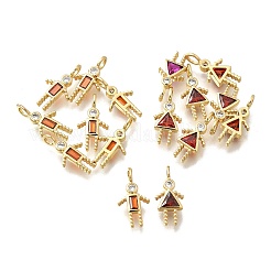 Латунные микро проложить кубического циркония подвески&nbsp;KK-D339-02G-01