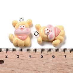 Подвески в виде щенков из непрозрачной смолы&nbsp;LS-RESI-R444-02E