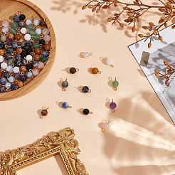 96 шт. 12-х цветные подвески-коннекторы из натуральных и синтетических смешанных драгоценных камней&nbsp;PALLOY-HY00039