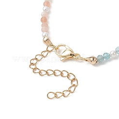 2 set di braccialetti con perline rotonde in 2 stili di rubino naturale&nbsp;BJEW-JB13555